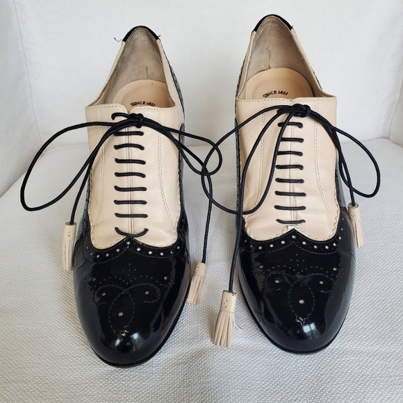Bally Glania Spectator black/cream size 37 US 6 1/2 - Picture 3 of 9
